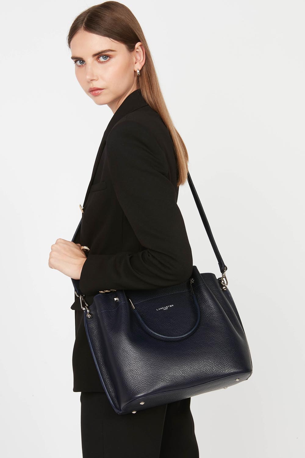 Grand sac à main - Foulonné Double LOUISA