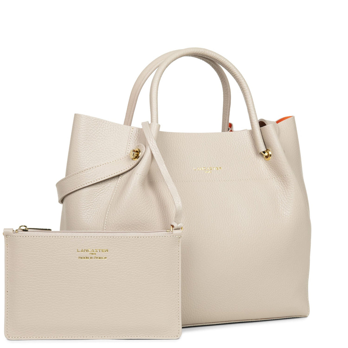 Grand sac cabas épaule - Foulonné Double LOUISA