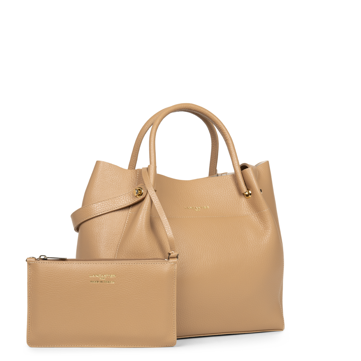 Grand sac cabas épaule - Foulonné Double LOUISA