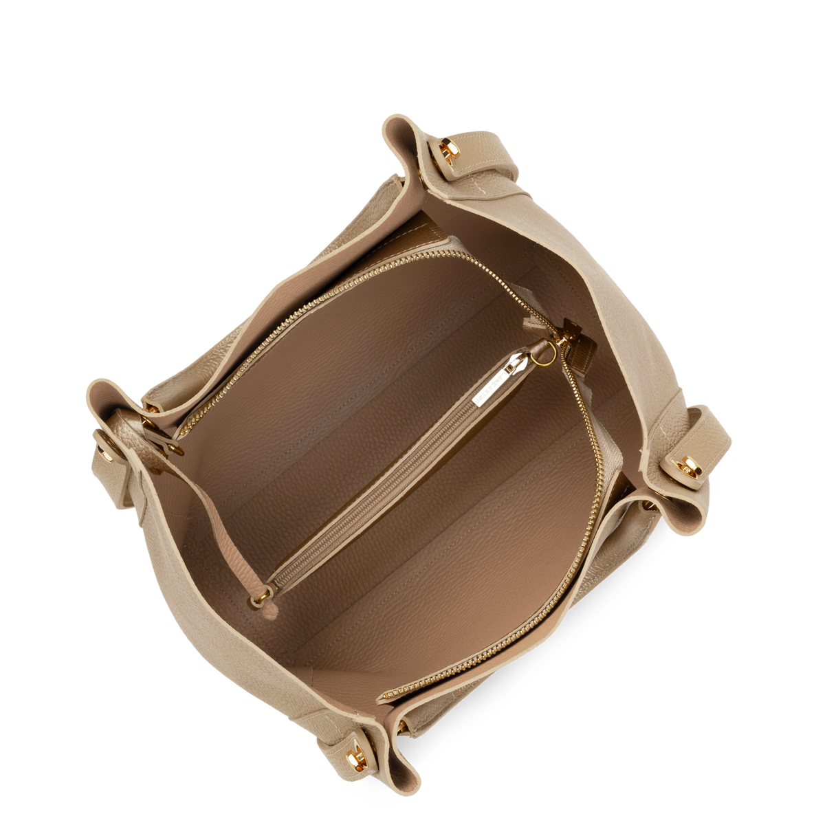 Grand sac cabas épaule - Foulonné Double LOUISA