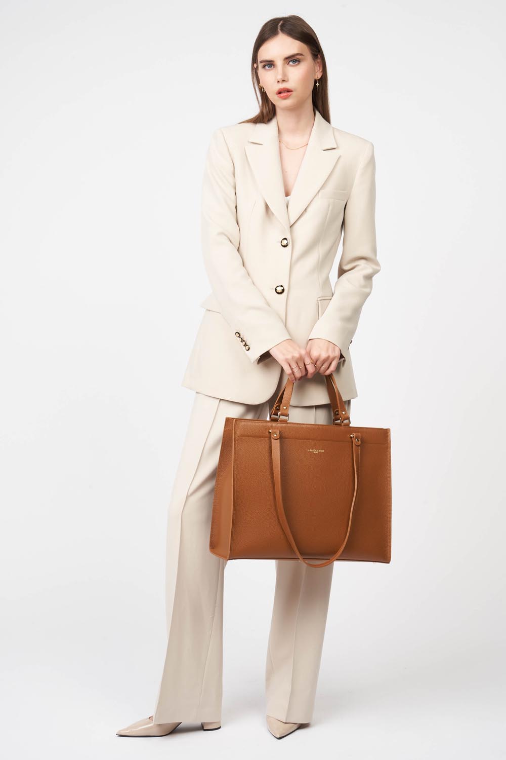 Très grand sac cabas épaule - Foulonné Double DAILY