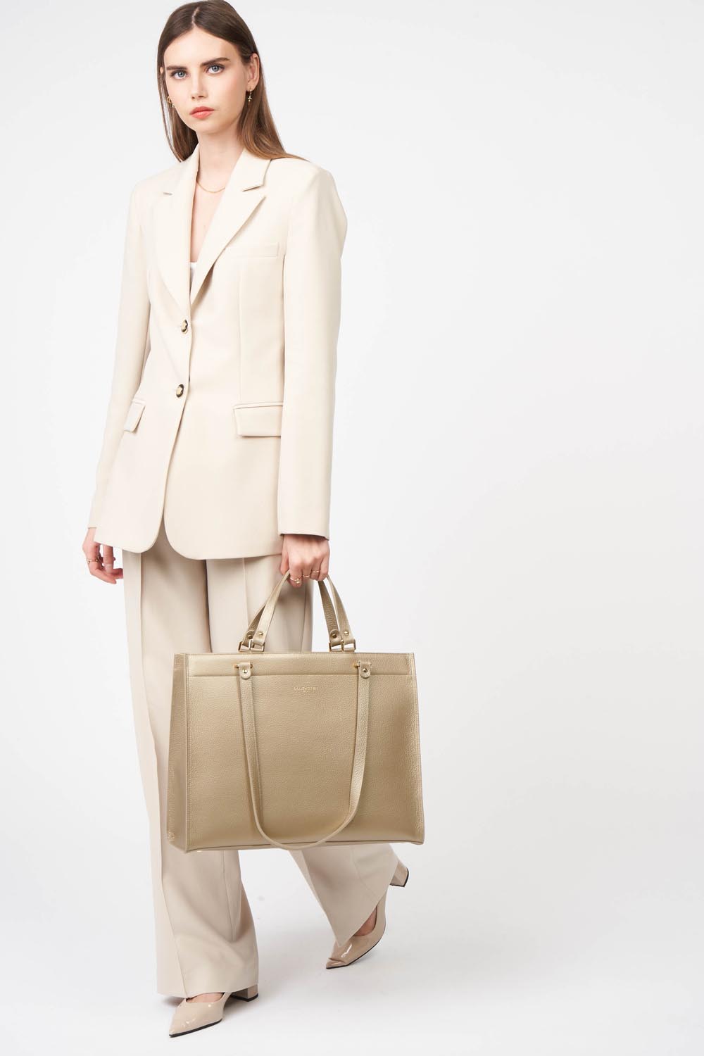 Très grand sac cabas épaule - Foulonné Double DAILY