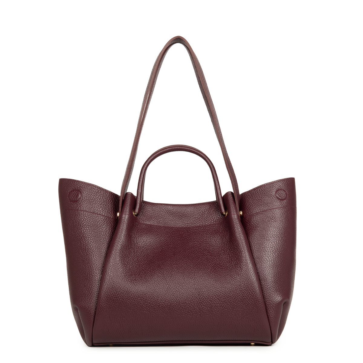 Très grand sac cabas épaule - Foulonné Double LOUISA