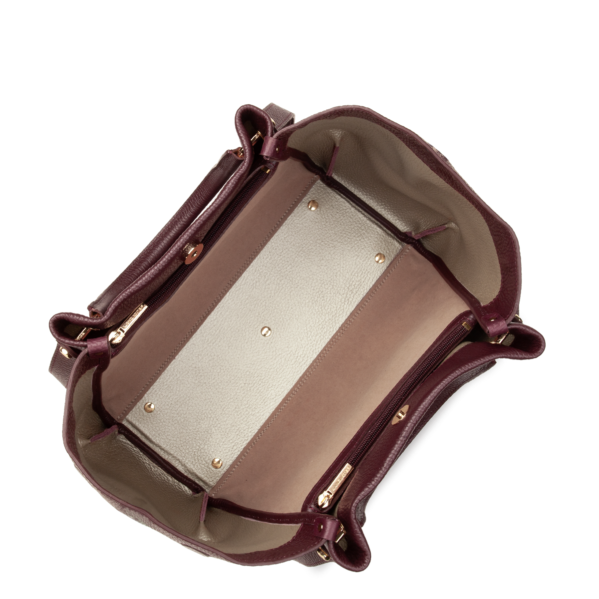 Très grand sac cabas épaule - Foulonné Double LOUISA