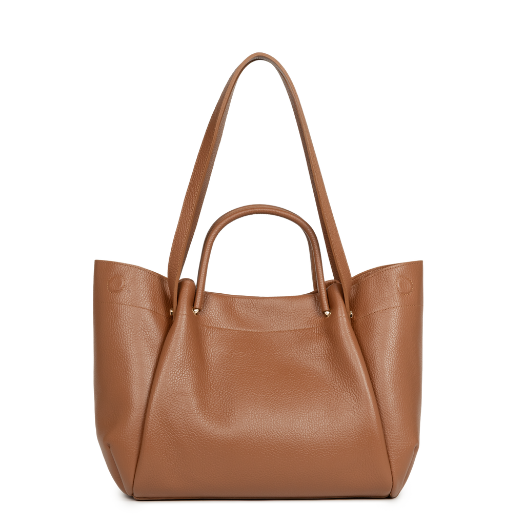 Très grand sac cabas épaule - Foulonné Double LOUISA