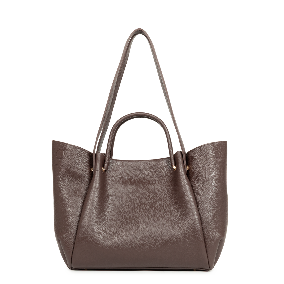 Très grand sac cabas épaule - Foulonné Double LOUISA