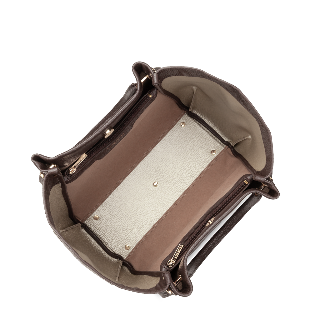 Très grand sac cabas épaule - Foulonné Double LOUISA