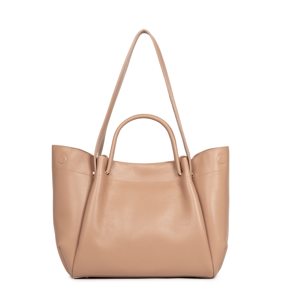 Très grand sac cabas épaule - Foulonné Double LOUISA
