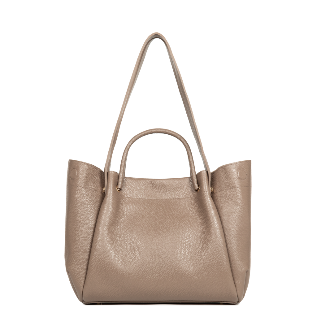 Très grand sac cabas épaule - Foulonné Double LOUISA