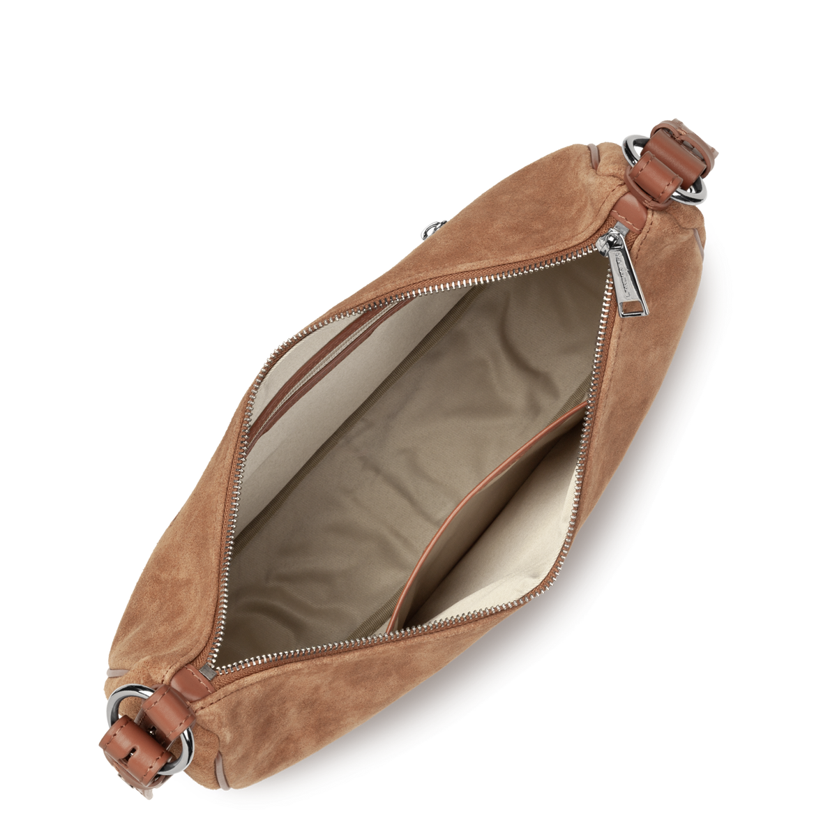 Grand sac besace - Daim italien