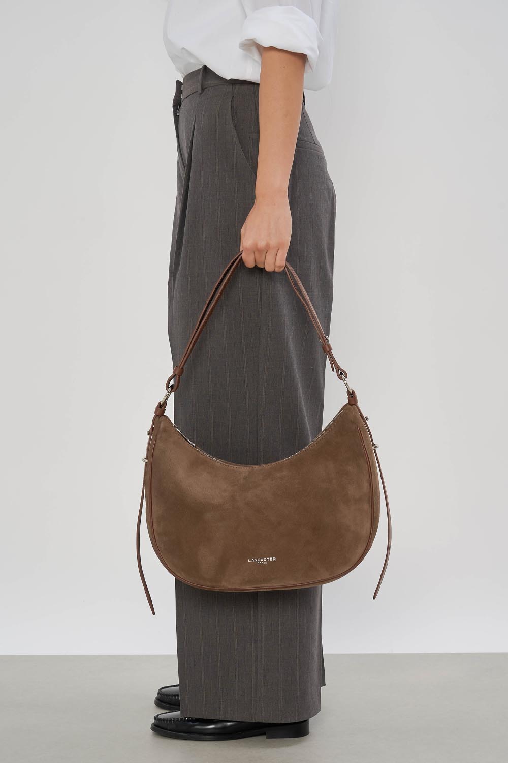 Grand sac besace - Daim italien