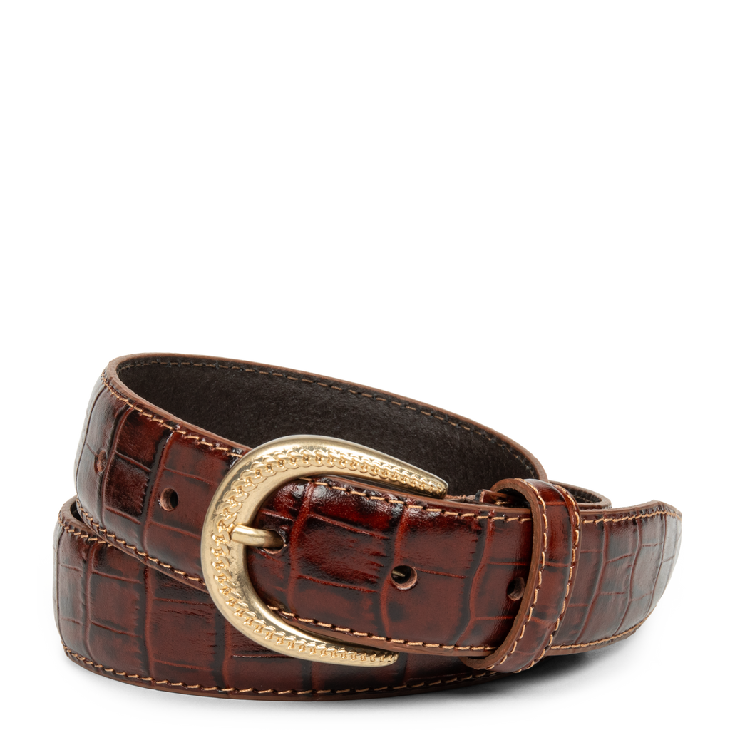 Ceinture - Ceinture Cuir Croco Femme