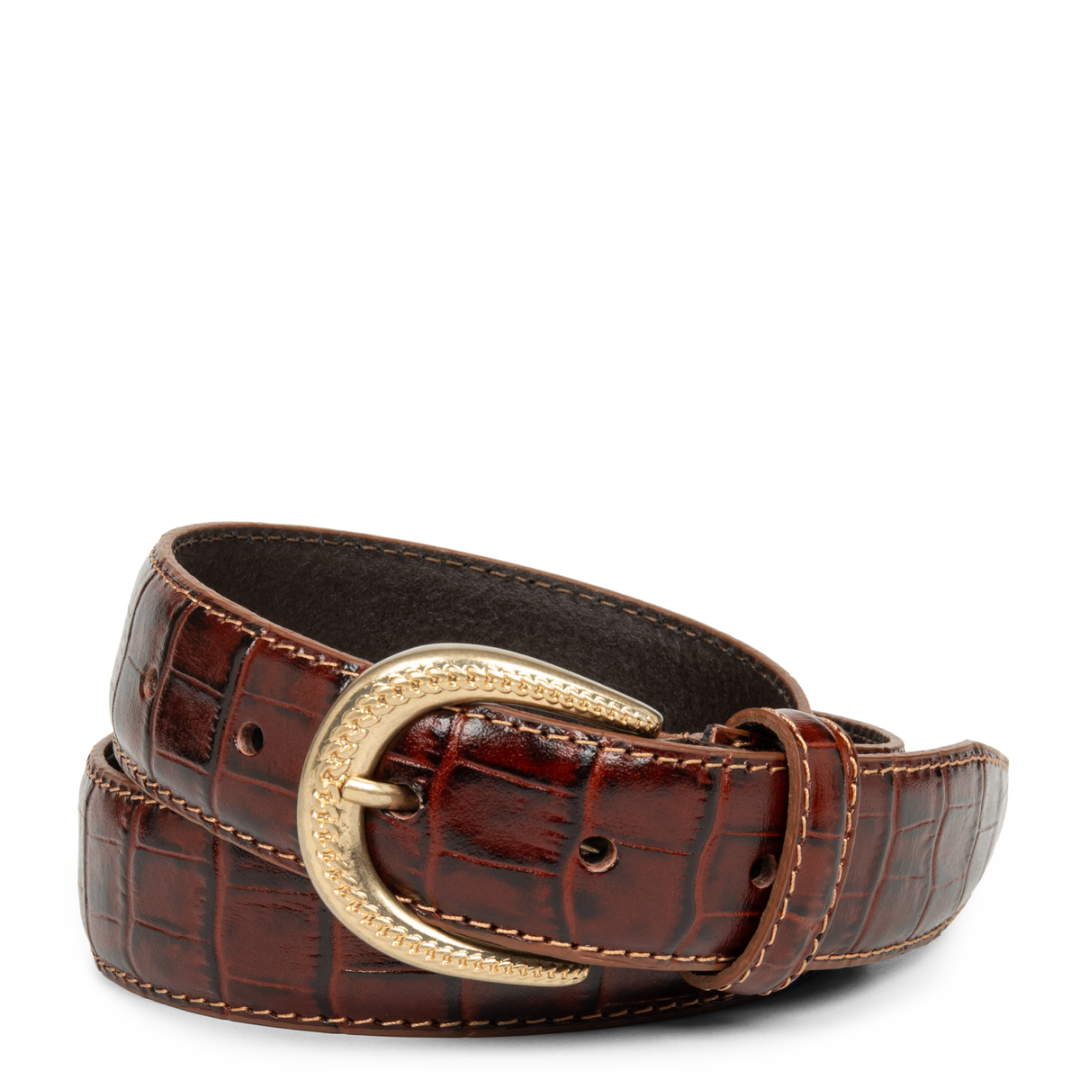 Ceinture - Ceinture Cuir Croco Femme
