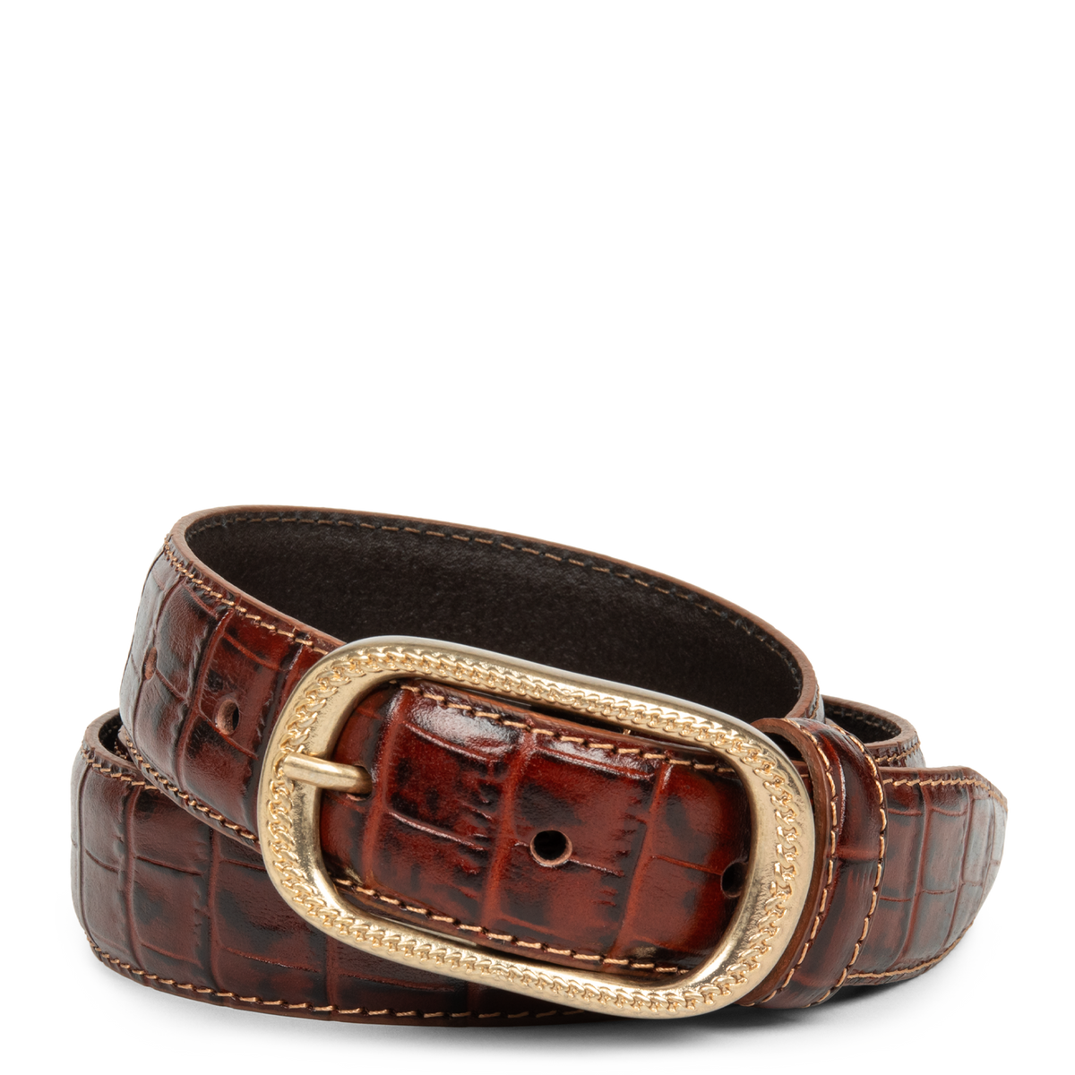 Ceinture - Ceinture Cuir Croco Femme